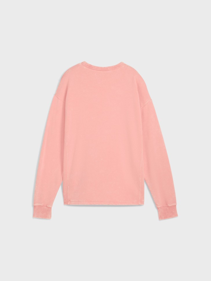 Толстовка женская Puma PUMA CLASS Comfort Crew коралловая 68503218 изображение 8