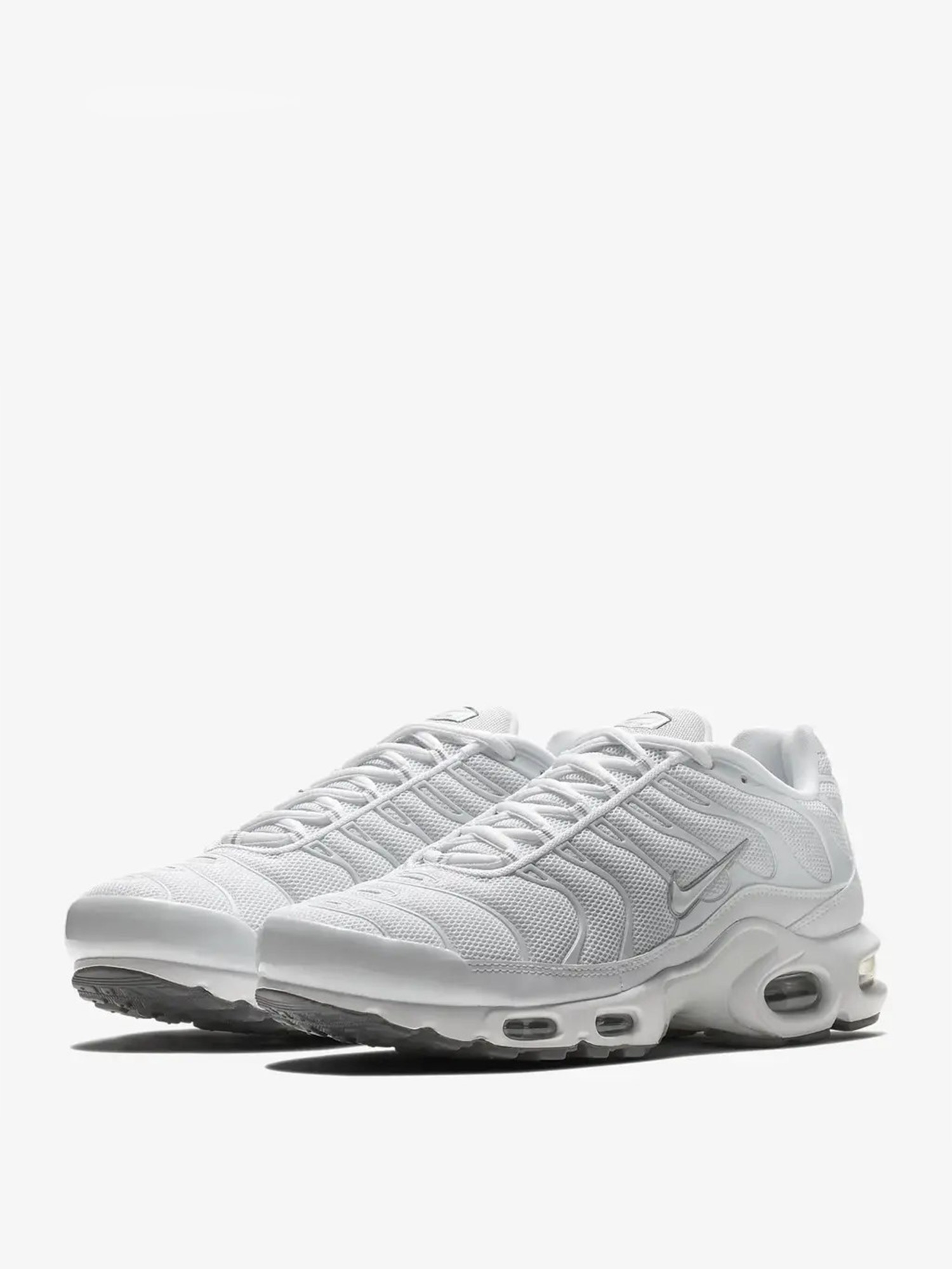 Кроссовки мужские Nike AIR MAX PLUS белые 604133-139 изображение 3