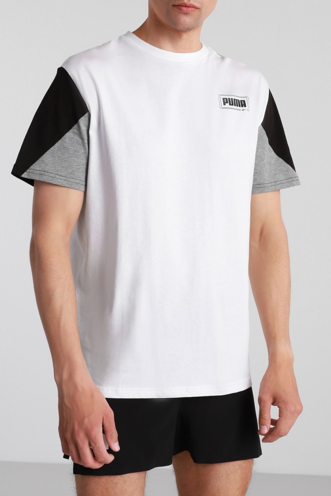 Футболка мужская Puma Rebel Advanced Tee белая 58573902 изображение 3