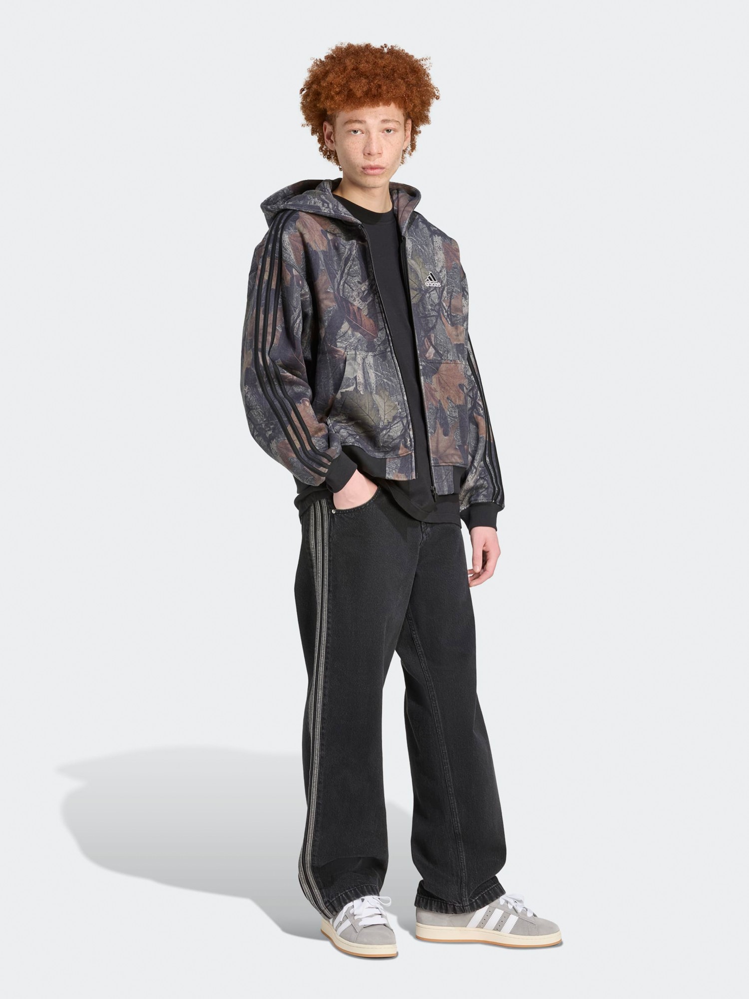 Толстовка чоловіча Adidas CAMO FZ хакі JY2775 изображение 5