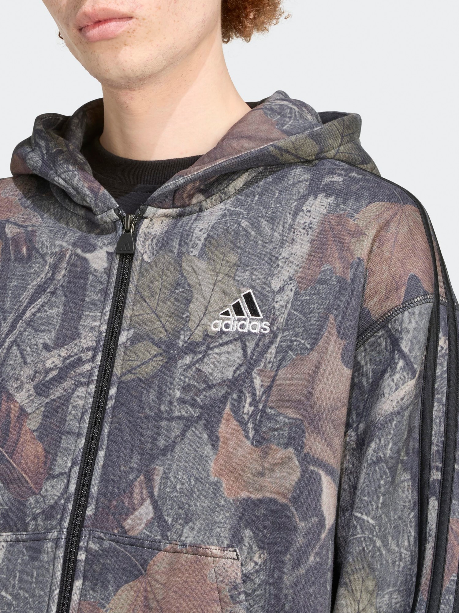 Толстовка чоловіча Adidas CAMO FZ хакі JY2775 изображение 7