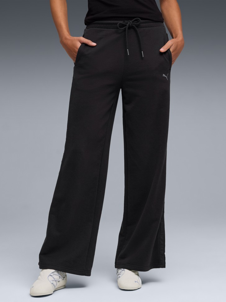 Брюки женские Puma HER Comfort High-Waist Wide Leg Pants TR черные 69188901 изображение 2