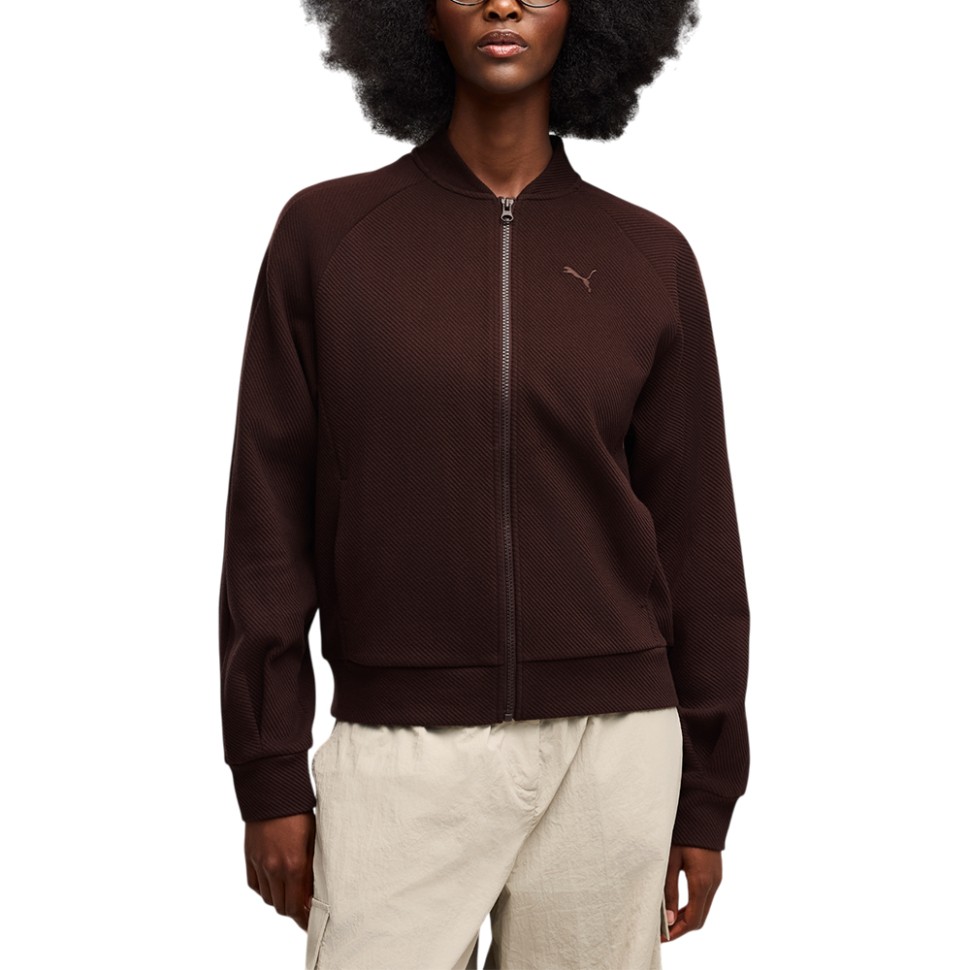 Толстовка женская Puma CLASS Standard Full-Zip Jacket коричневая 69401533 — Sport City Толстовка женская Puma CLASS Standard Full-Zip Jacket коричневая 69401533