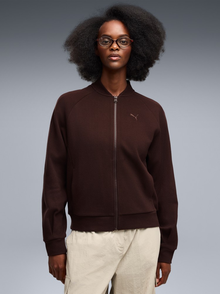Толстовка жіноча Puma CLASS Standard Full-Zip Jacket коричнева 69401533 изображение 2