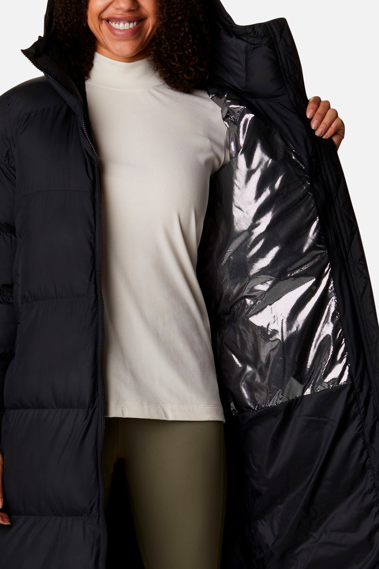  Полупальто женское Columbia Pike Lake™ Long Jacket черное 1976201-010 изображение 5