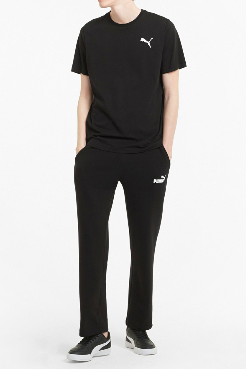Штани чоловічі Puma Ess Logo Pants Tr Op чорні 58672051  — фото 4