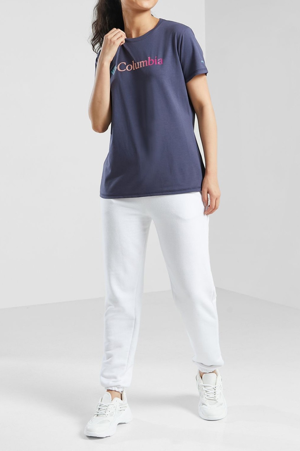 Футболка жіноча Columbia Sun Trek™ SS Graphic Tee синя 1931751-469 — фото 2