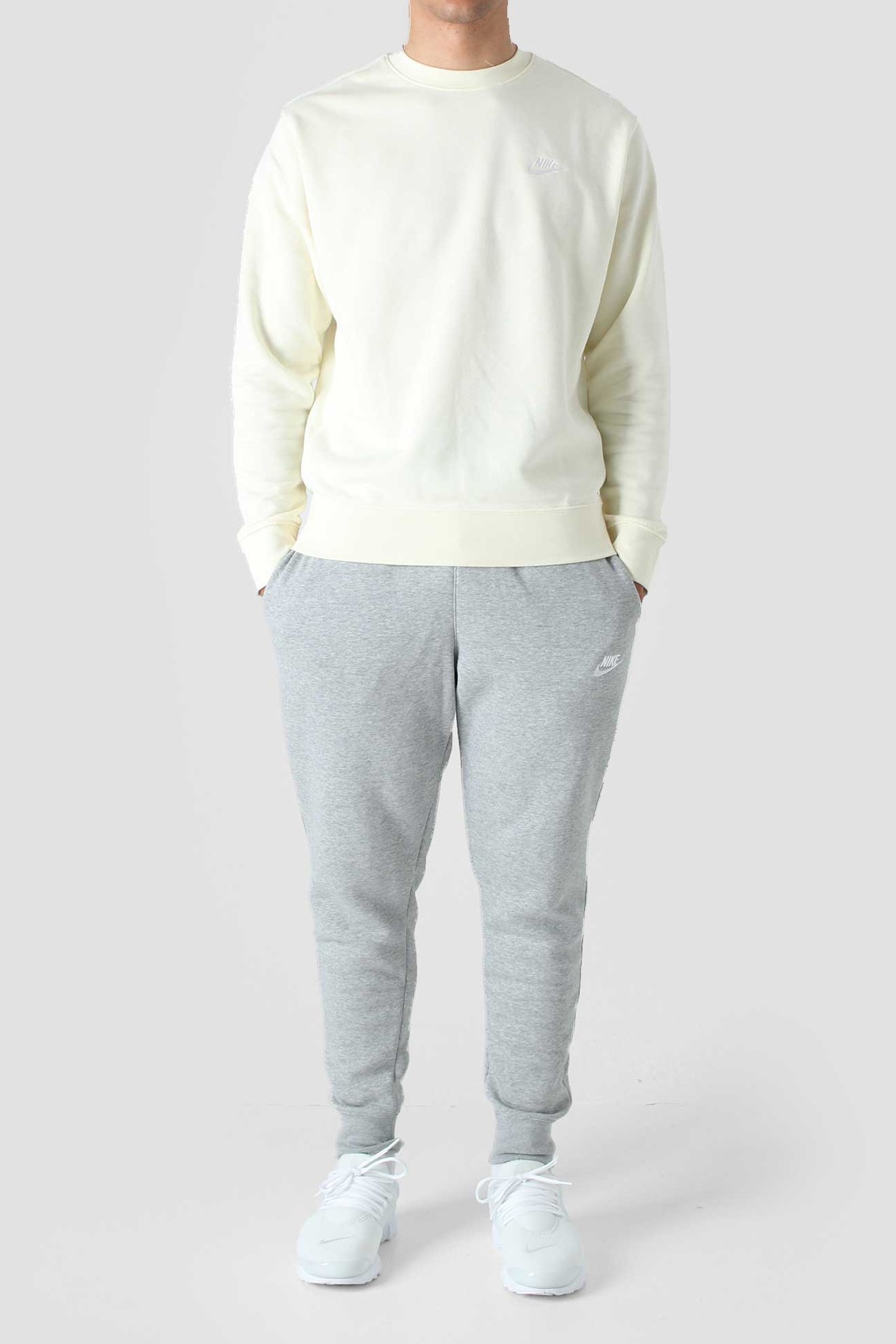 Толстовка чоловіча Nike M Nsw Club Crw Ft бежева BV2666-113  изображение 2