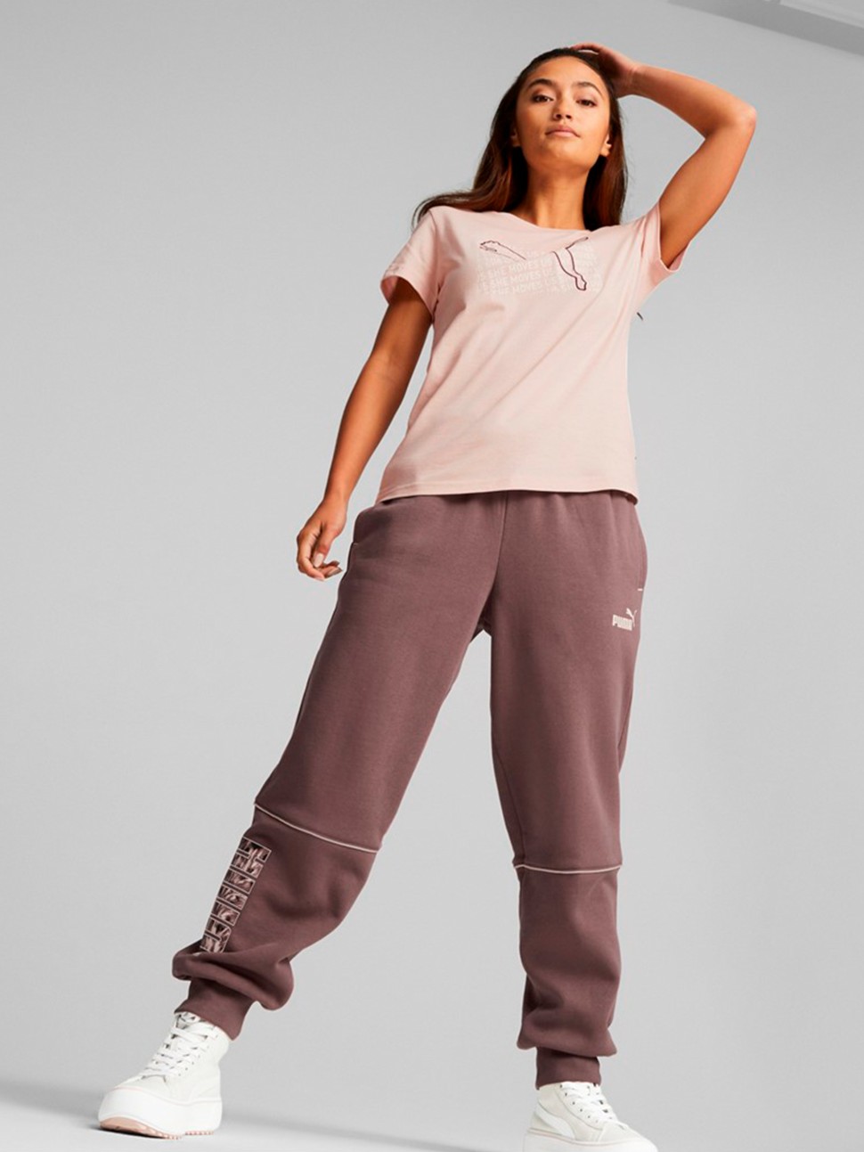 Штани жіночі Puma Puma Power Safari Pants бордові 67175575 — фото 4
