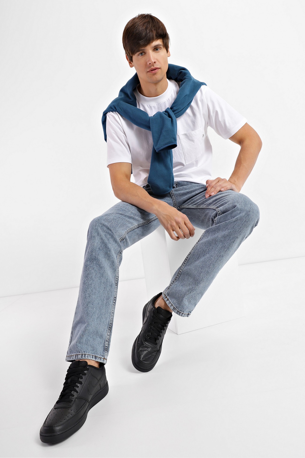 Кроссовки мужские Nike NIKE COURT VISION LO NN черные DH2987-002 изображение 6