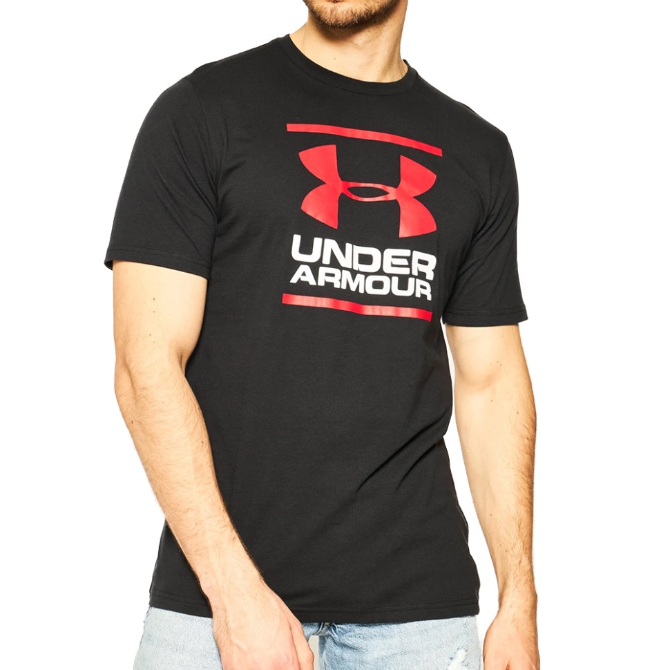 Футболка чоловіча Under Armour UA GL FOUNDATION SS чорна 1326849-001 — фото 1