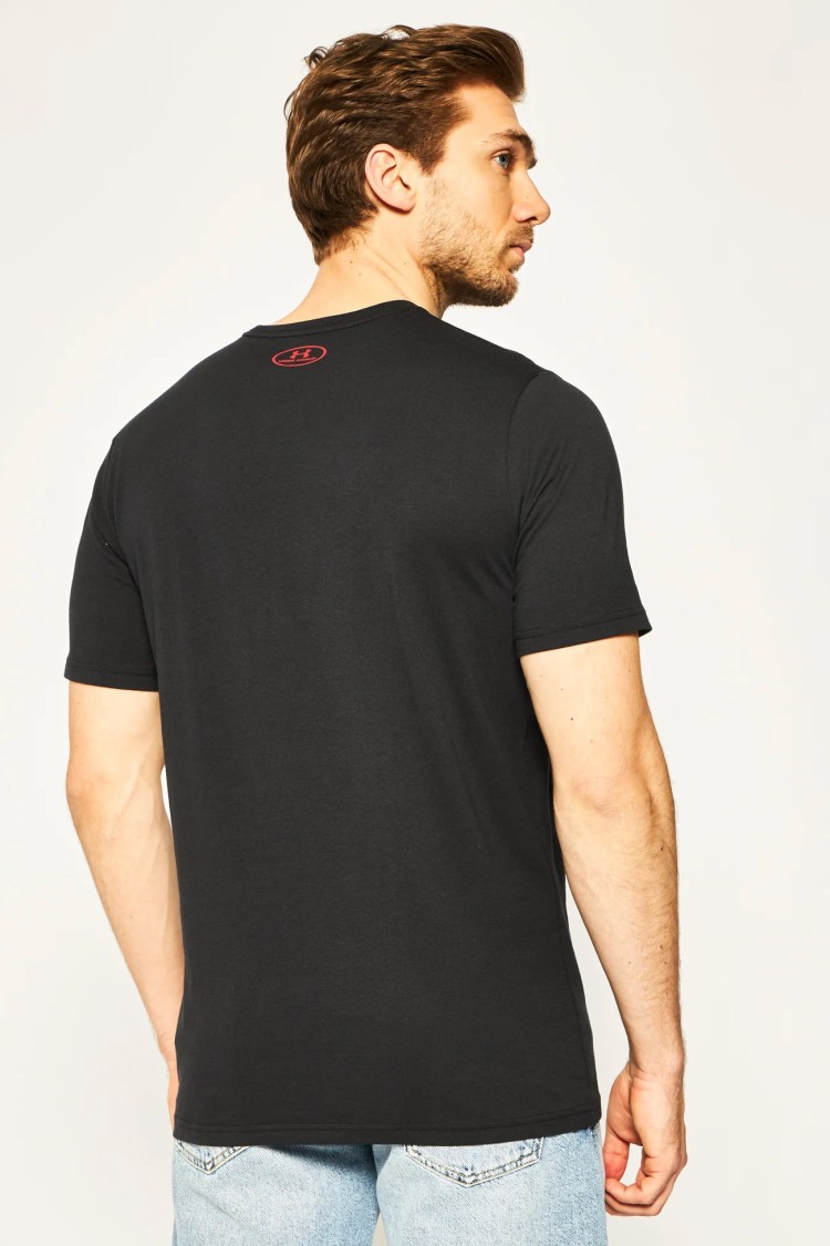 Футболка мужская Under Armour UA GL FOUNDATION SS черная 1326849-001 изображение 3