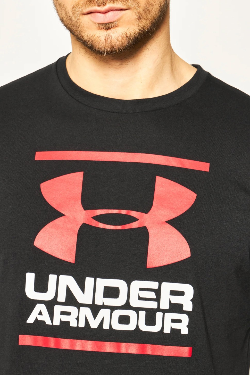 Футболка чоловіча Under Armour UA GL FOUNDATION SS чорна 1326849-001 — фото 4