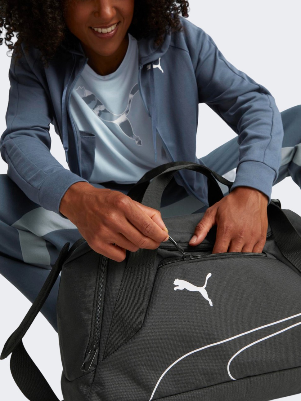 Сумка  Puma Fundamentals Sports Bag XS чорна 07923101 — фото 5