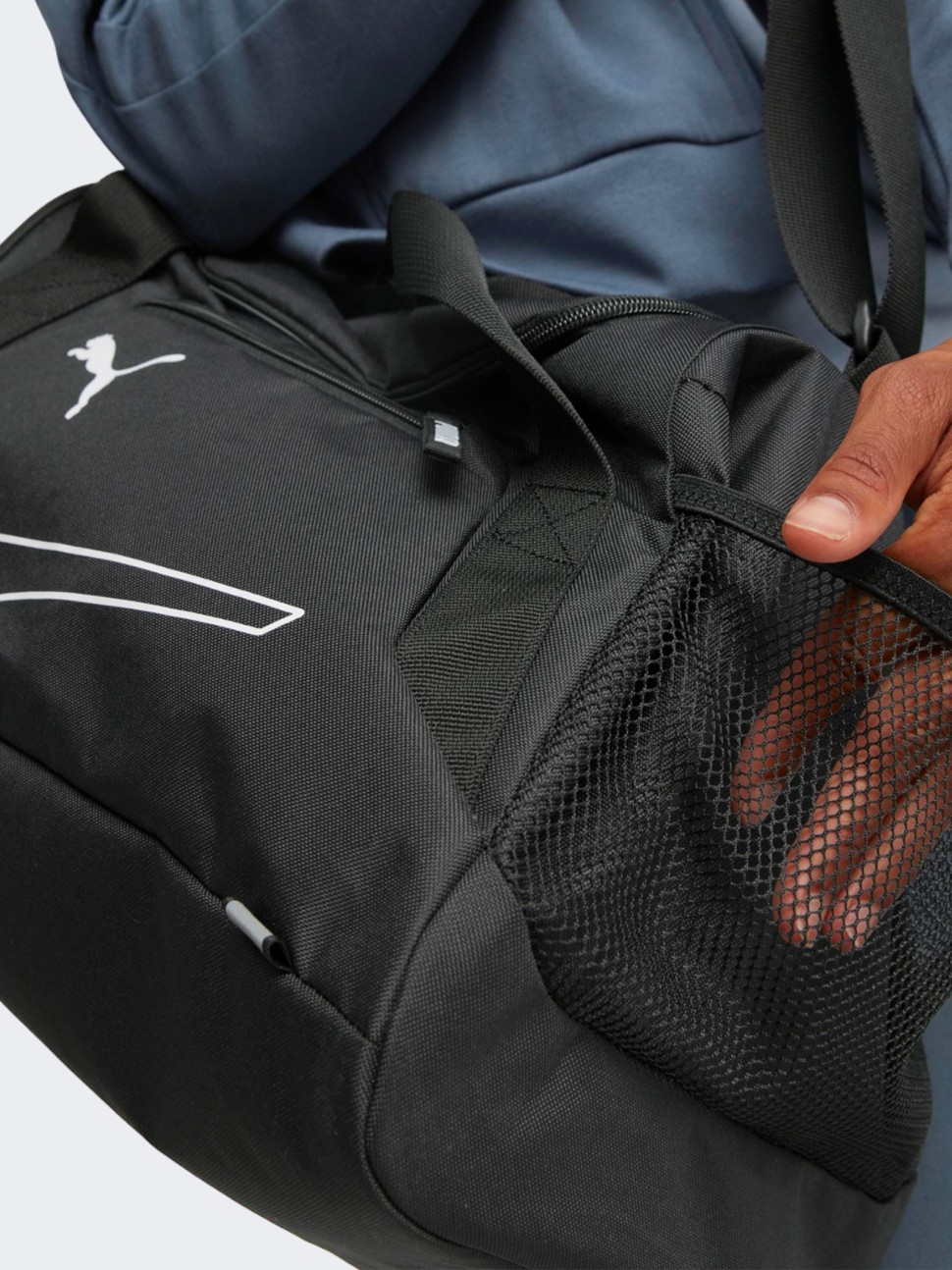 Сумка  Puma Fundamentals Sports Bag XS чорна 07923101 — фото 6