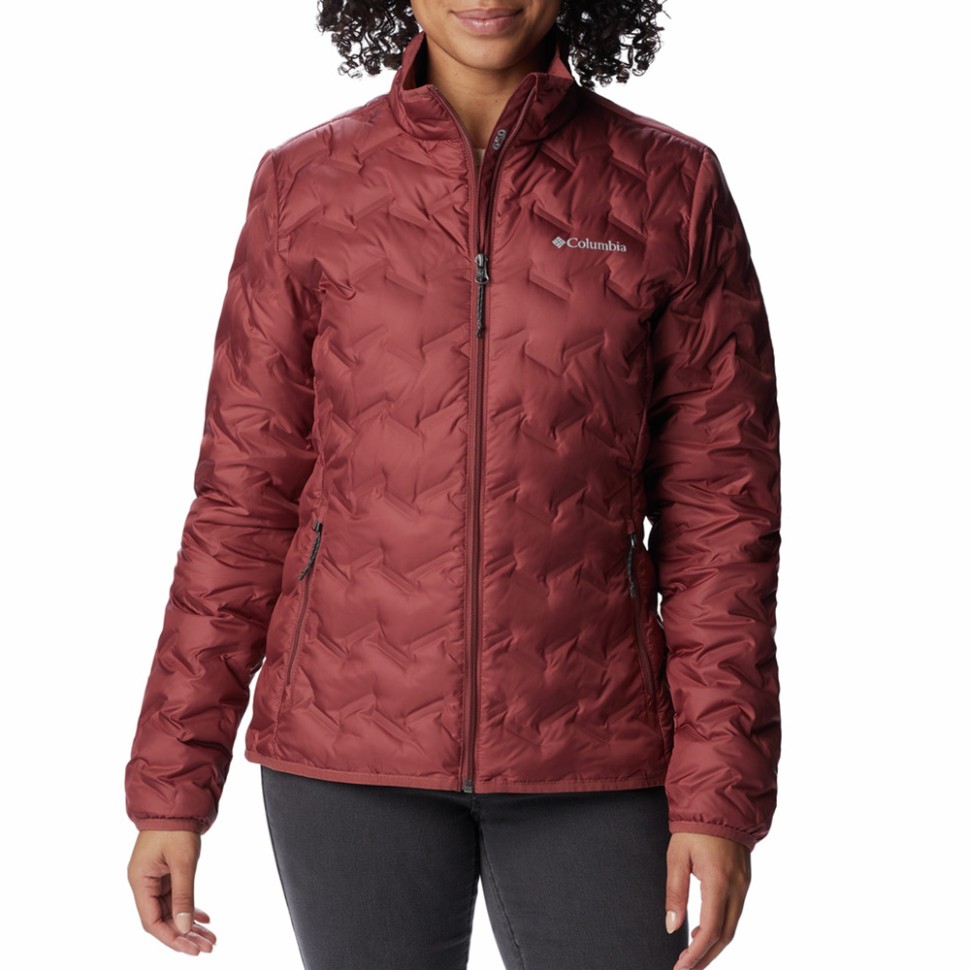 Куртка жіноча Columbia Delta Ridge™ Down Jacket бордова 1875921-679 — фото 1