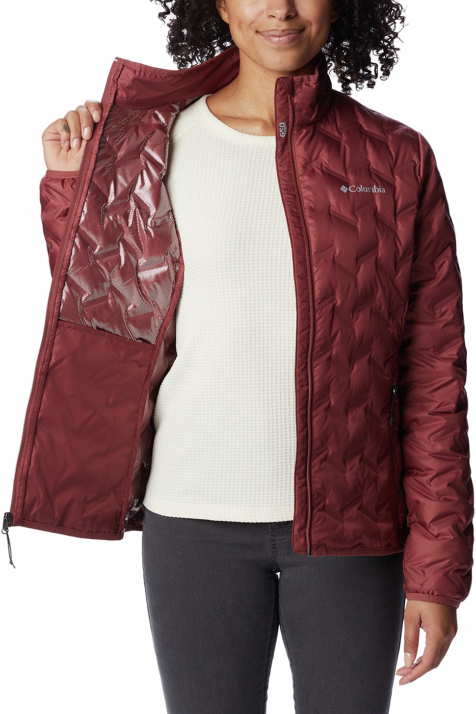 Куртка жіноча Columbia Delta Ridge™ Down Jacket бордова 1875921-679 — фото 3