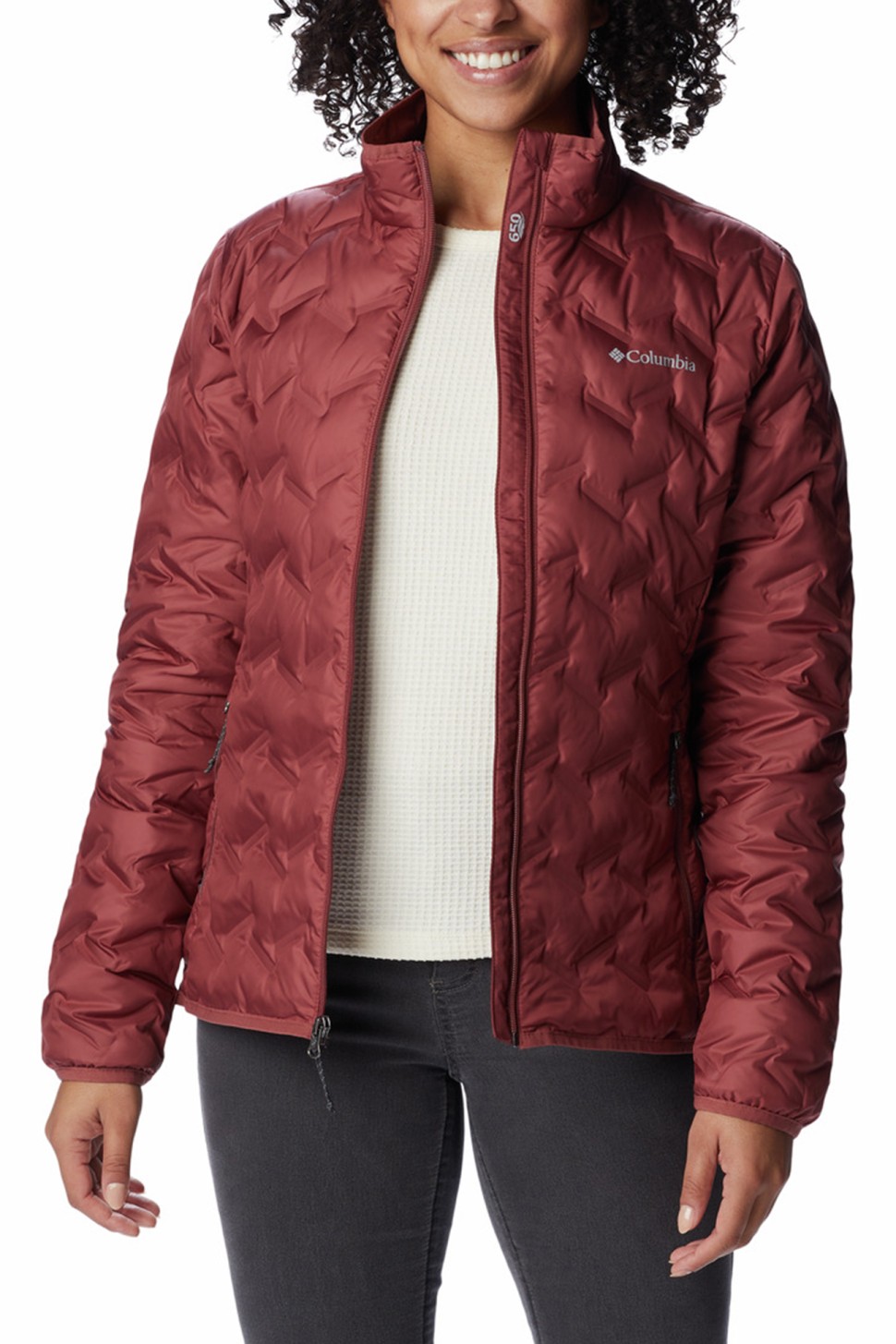 Куртка жіноча Columbia Delta Ridge™ Down Jacket бордова 1875921-679 — фото 4