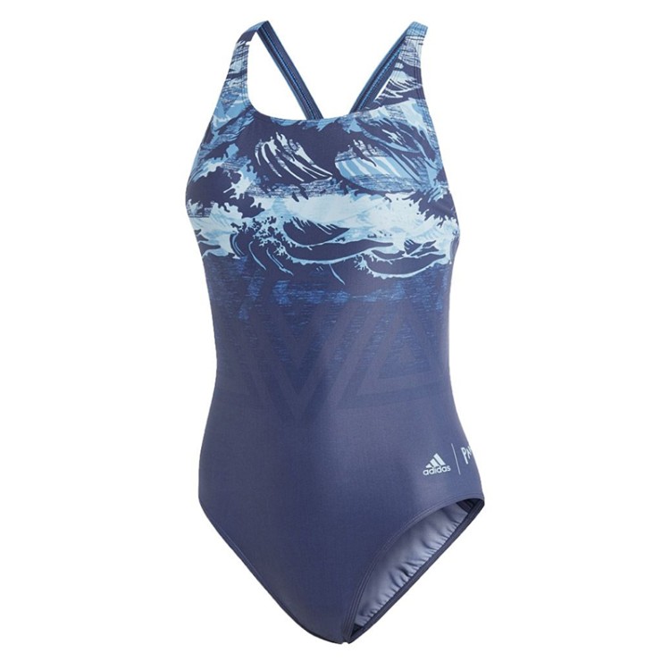 Купальник слитный Adidas Parley синий CV3628  изображение 1