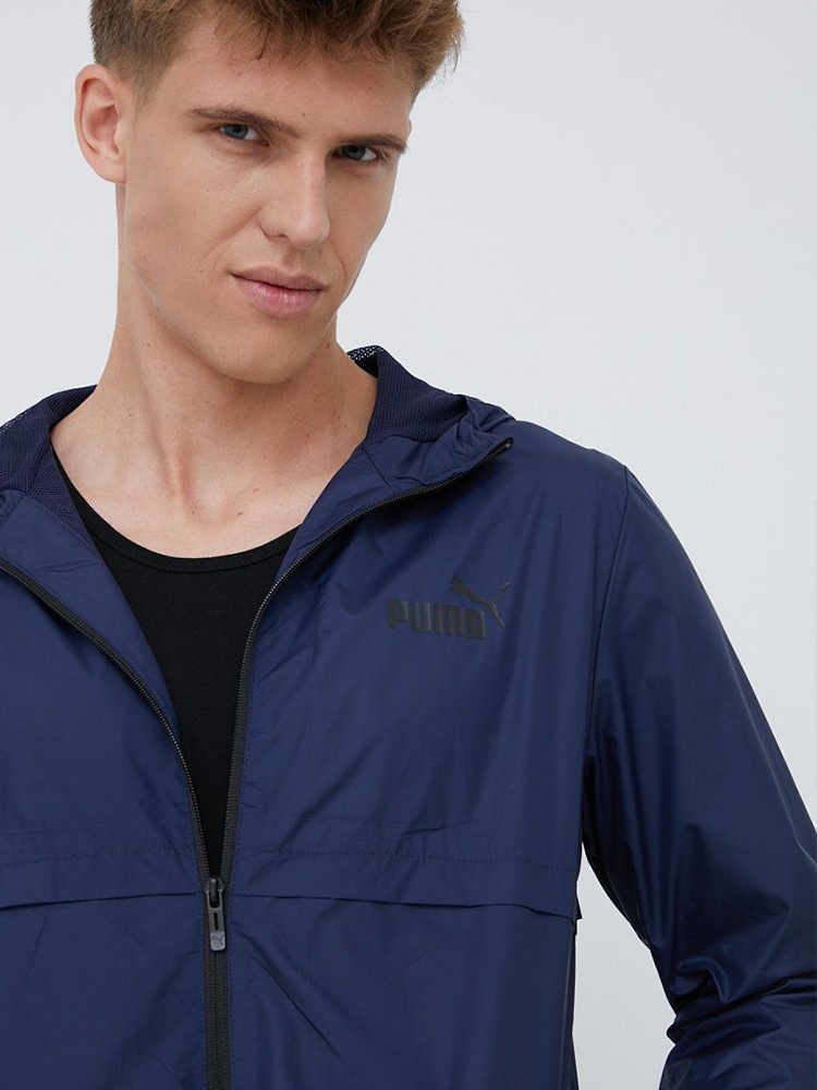 Ветровка мужская Puma ESS Solid Windbreaker синяя 84748414 изображение 4
