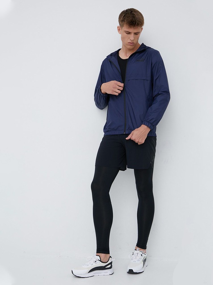 Ветровка мужская Puma ESS Solid Windbreaker синяя 84748414 изображение 5