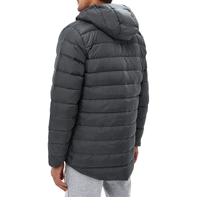 Куртка мужская Asics Down Hooded Jacket серая 2031A398-020 изображение 2