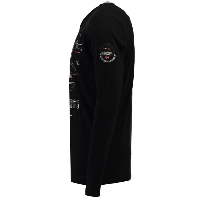Футболка мужская Geographical Norway черная WP334H-010 — фото 3 — Sport City Футболка мужская Geographical Norway черная WP334H-010 — фото 3