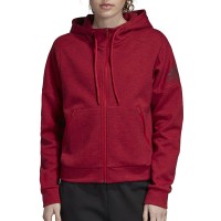 Толстовка женская Adidas ID Melang бордовая FI4086 изображение 3