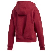 Толстовка женская Adidas ID Melang бордовая FI4086 изображение 4