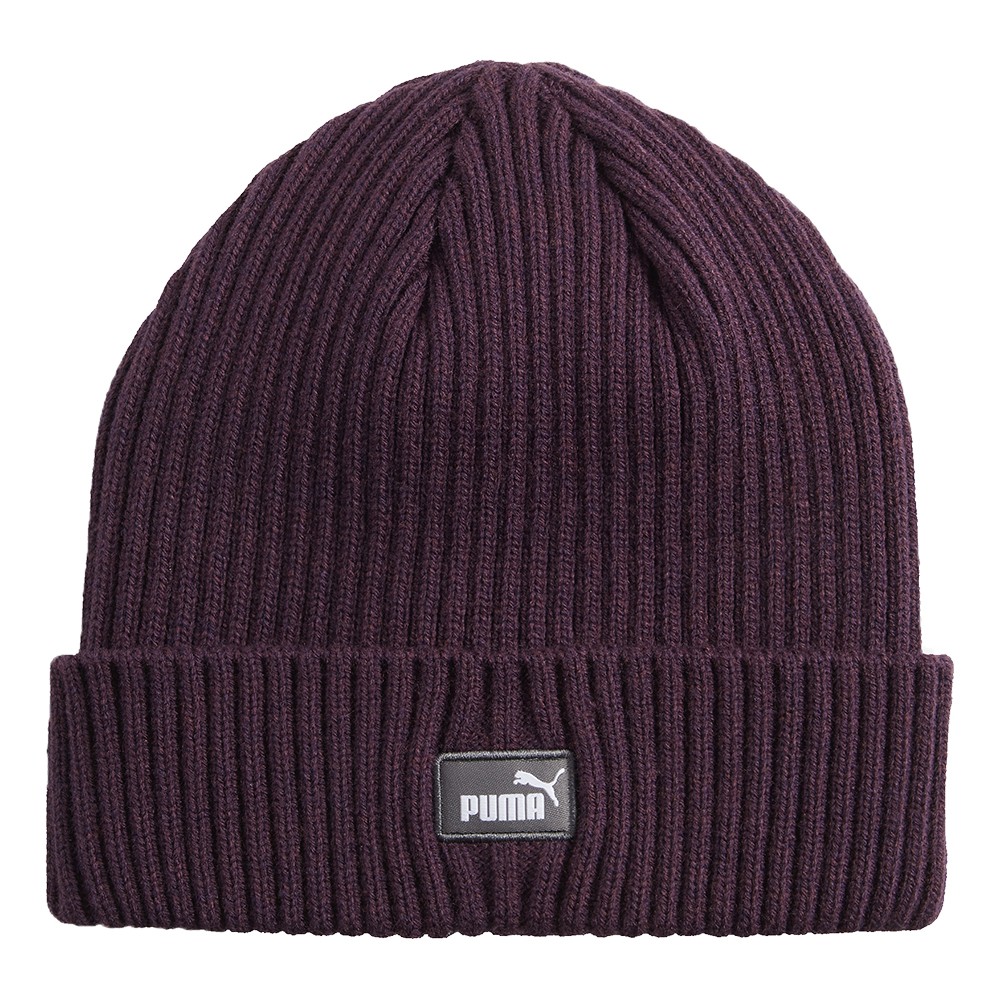Шапка  Puma PUMA Classic Cuff Beanie фиолетовая 02482607 изображение 1