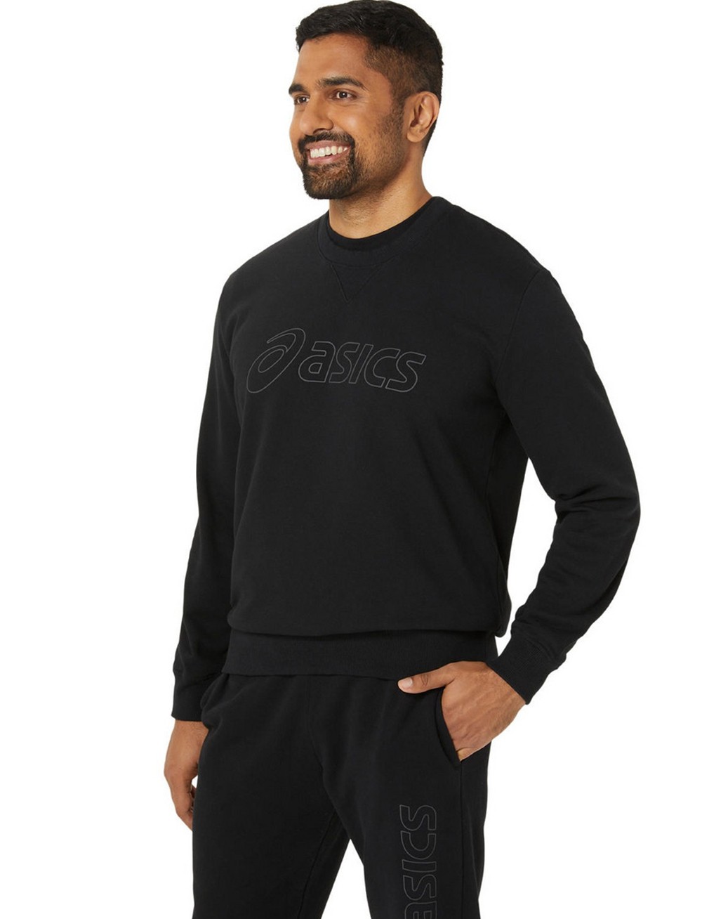 Толстовка мужская Asics ASICS SWEATSHIRT черная 2031E192-002 изображение 5