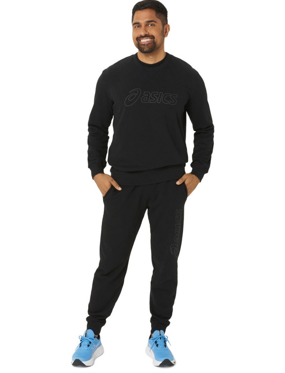 Толстовка чоловіча Asics ASICS SWEATSHIRT чорна 2031E192-002 — фото 7