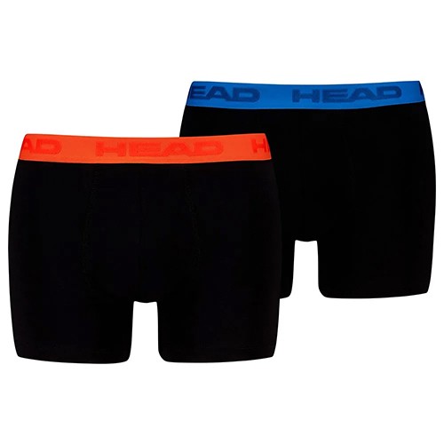 Боксери чоловічі HEAD BASIC BOXER 2P чорні 701229007001 — фото 1
