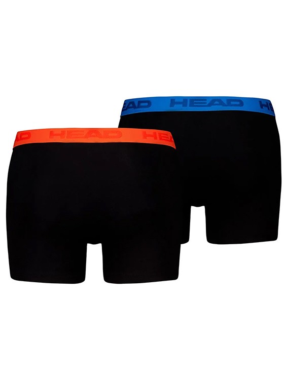 Боксери чоловічі HEAD BASIC BOXER 2P чорні 701229007001 — фото 3