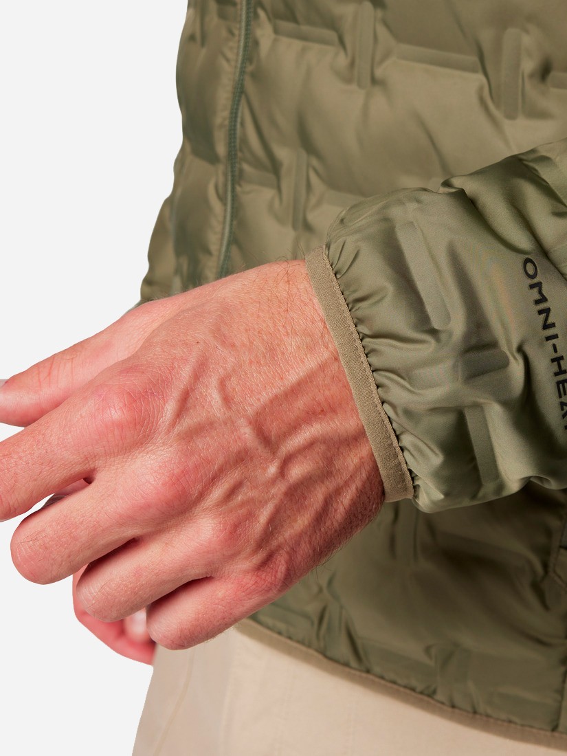 Куртка чоловіча Columbia Delta Ridge™ II Down Hooded Jacket зелена 2086221-397 — фото 9