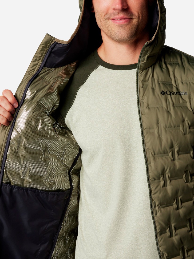 Куртка чоловіча Columbia Delta Ridge™ II Down Hooded Jacket зелена 2086221-397 — фото 7