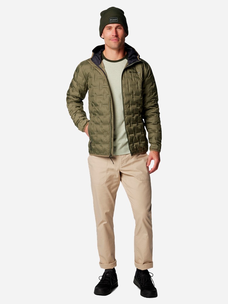 Куртка чоловіча Columbia Delta Ridge™ II Down Hooded Jacket зелена 2086221-397 — фото 6