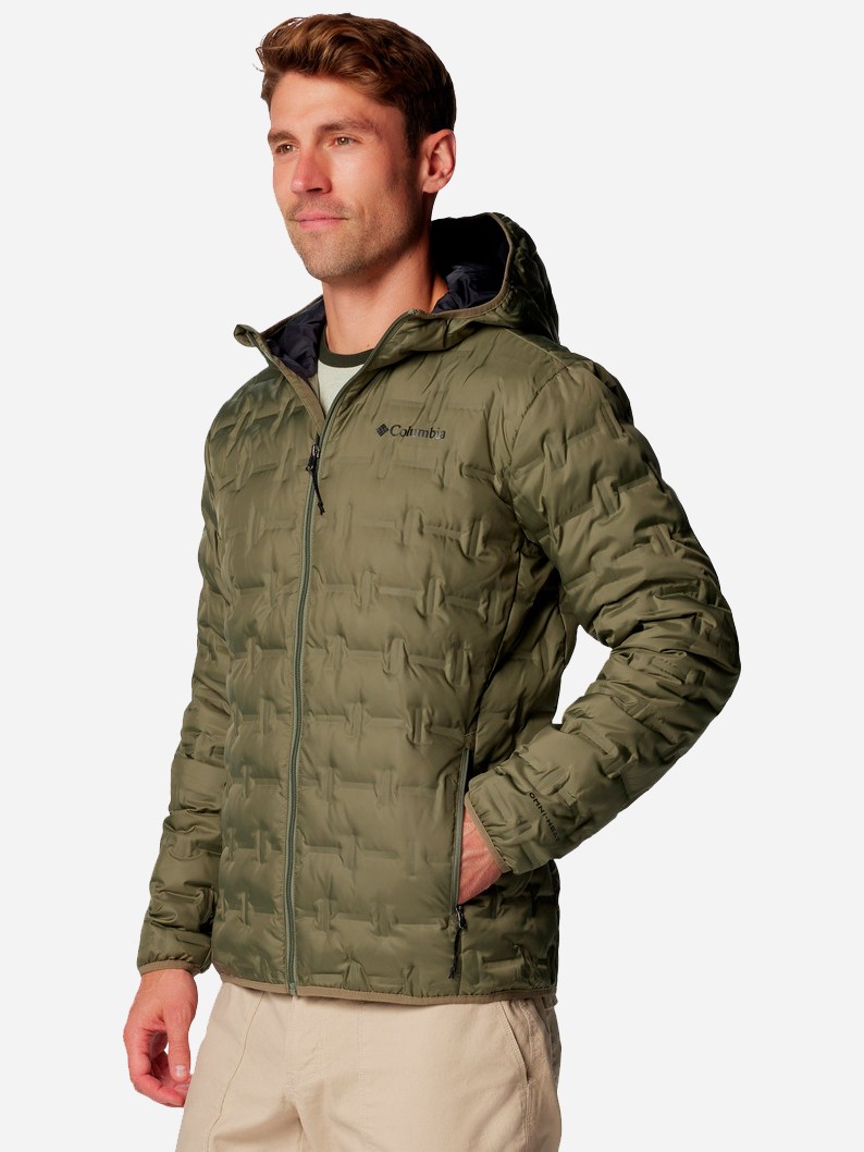 Куртка чоловіча Columbia Delta Ridge™ II Down Hooded Jacket зелена 2086221-397 — фото 4