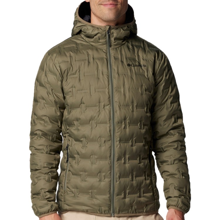 Куртка мужская Columbia Delta Ridge™ II Down Hooded Jacket зеленая 2086221-397 изображение 1