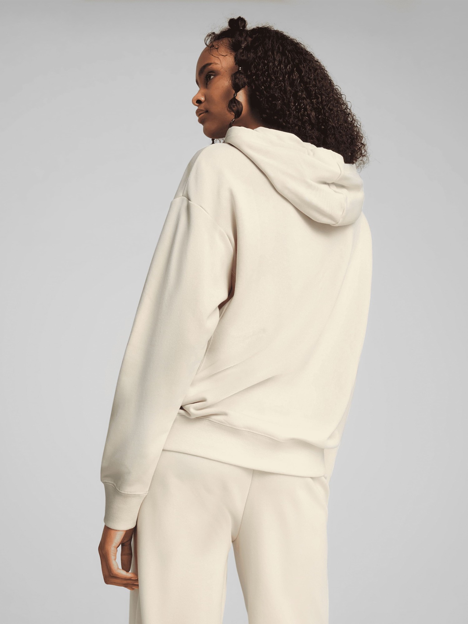 Толстовка женская Puma PUMA CLASS Relaxed Hoodie бежевая 68503487 изображение 3