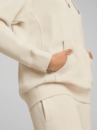 Толстовка женская Puma PUMA CLASS Relaxed Hoodie бежевая 68503487 изображение 5