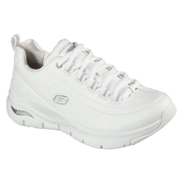 Кроссовки женские Skechers Arch Fit белые 149146-WSL изображение 3