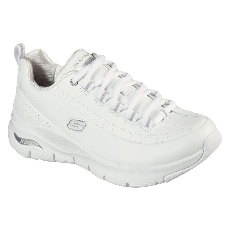 Кроссовки женские Skechers Arch Fit белые 149146-WSL изображение 3