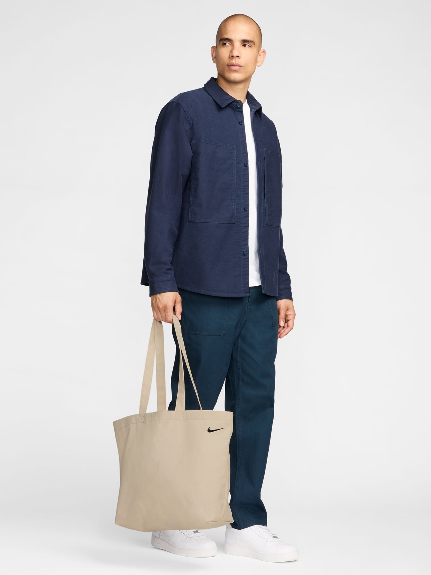 Сумка  Nike NK HERITAGE TOTE 2.0 бежевая FZ1320-120 изображение 5