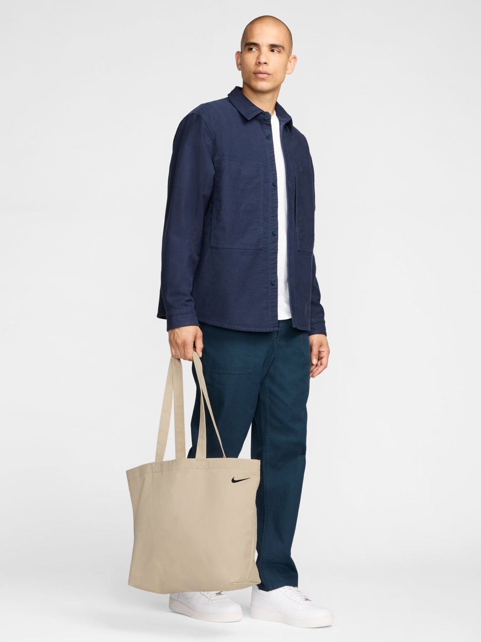 Сумка Nike NK HERITAGE TOTE 2.0 бежева FZ1320-120 — фото 5