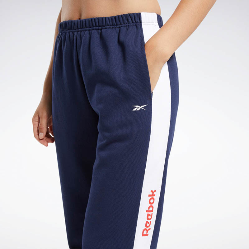 Штани жіночі Reebok Training Essentials Logo Pants темно-сині FU2252  изображение 4