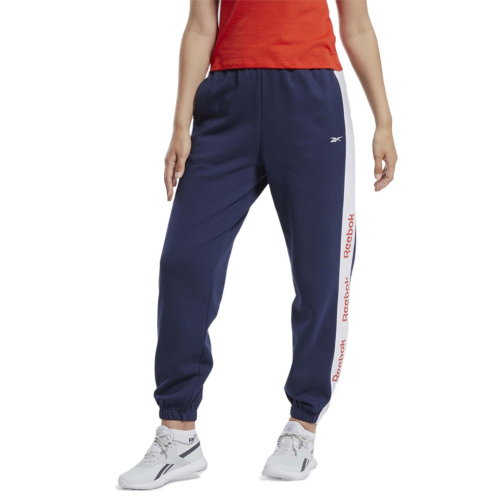 Брюки женские Reebok Training Essentials Logo Pants темно-синие FU2252 изображение 5