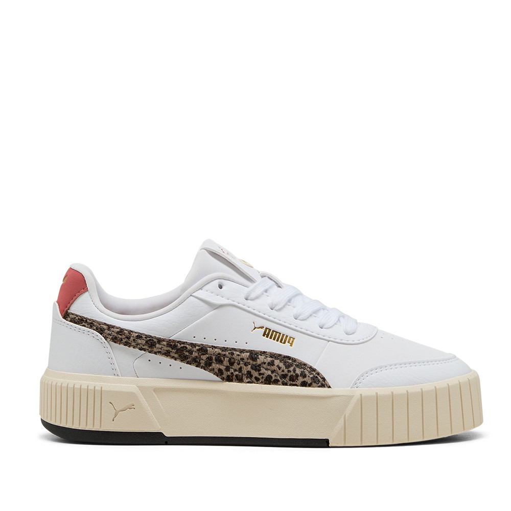 Кроссовки женские Puma Carina Mia Animal Flair белые 40351501