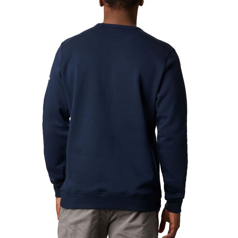 Толстовка чоловіча Columbia Logo Fleece Crew синя 1884931-465 — фото 3