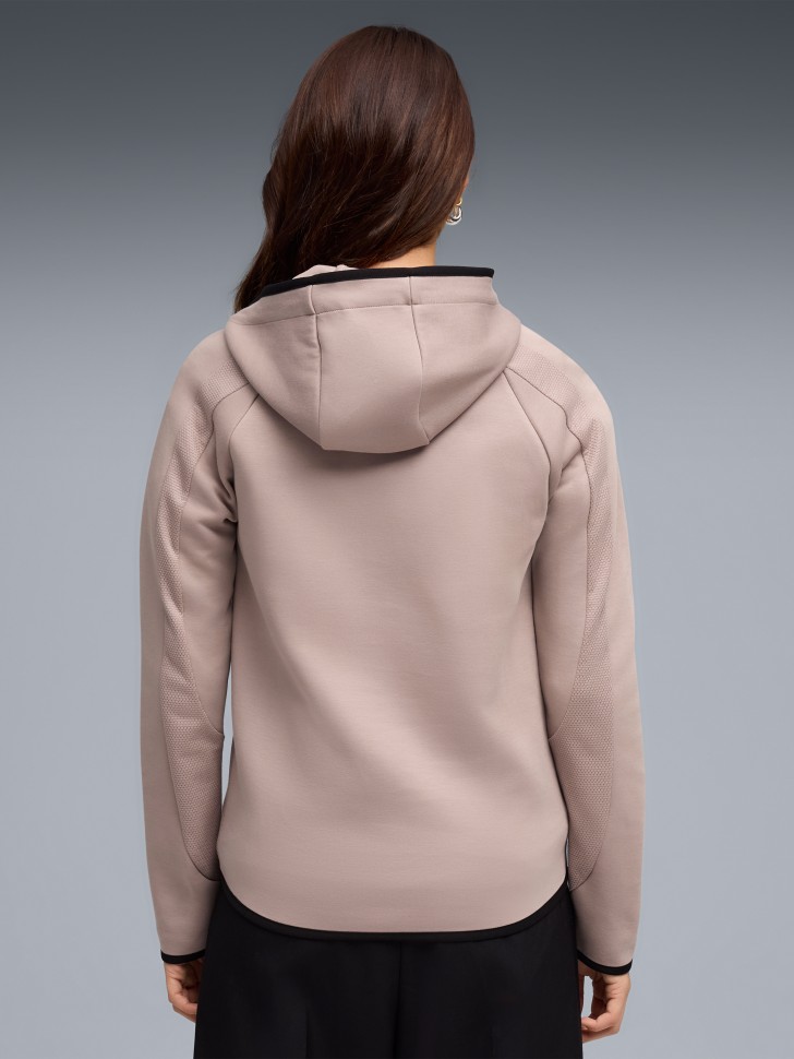 Толстовка женская Puma EVOSTRIPE Full-Zip Hoodie DK мокко 69189888 изображение 3